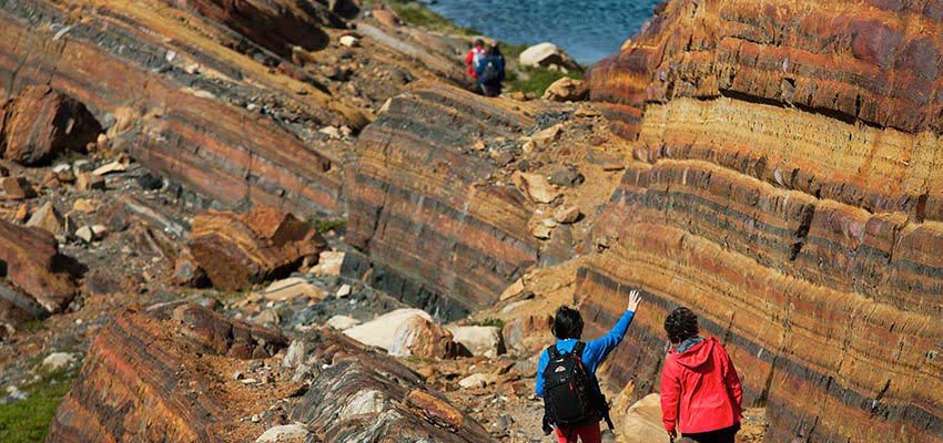 Trek down the colorful Valley of the Sea Fossil Remains in a Patagonian Estancia