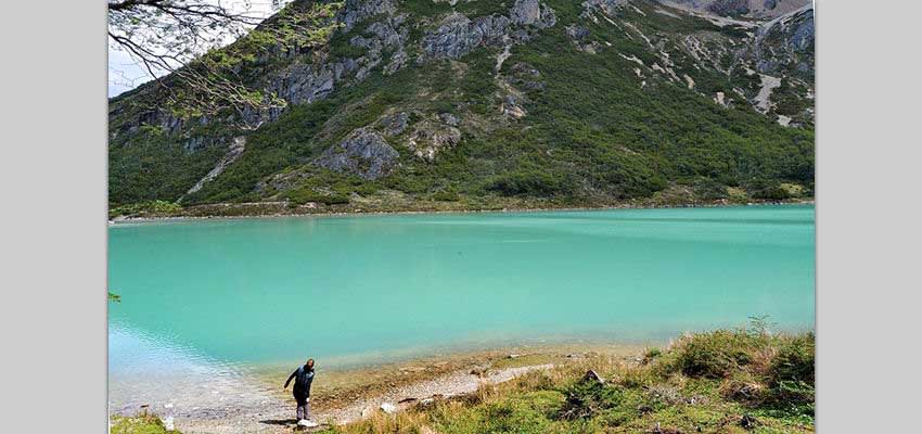 Trek the beautiful Patagonian forest up to the Emerald Lagoon in Ushuaia