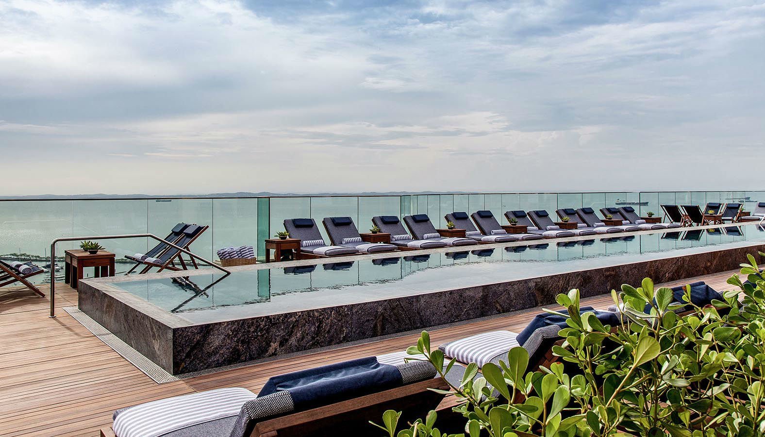 The hotel&rsquo;s pool and deck 