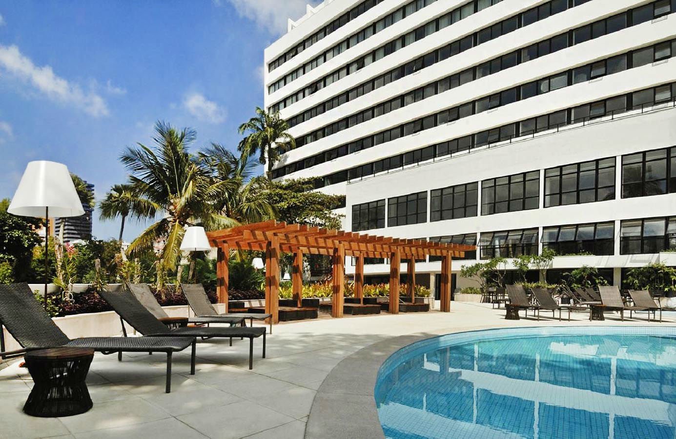 The swimming pool and solarium