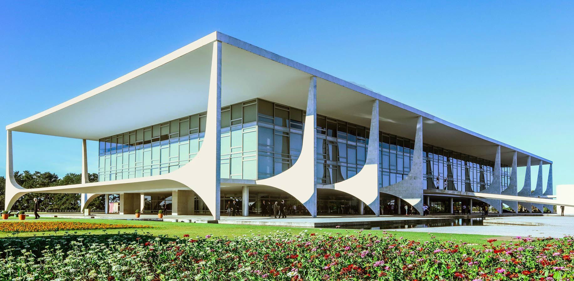The Planalto Palace, which is the official workspace of the President of Brazil