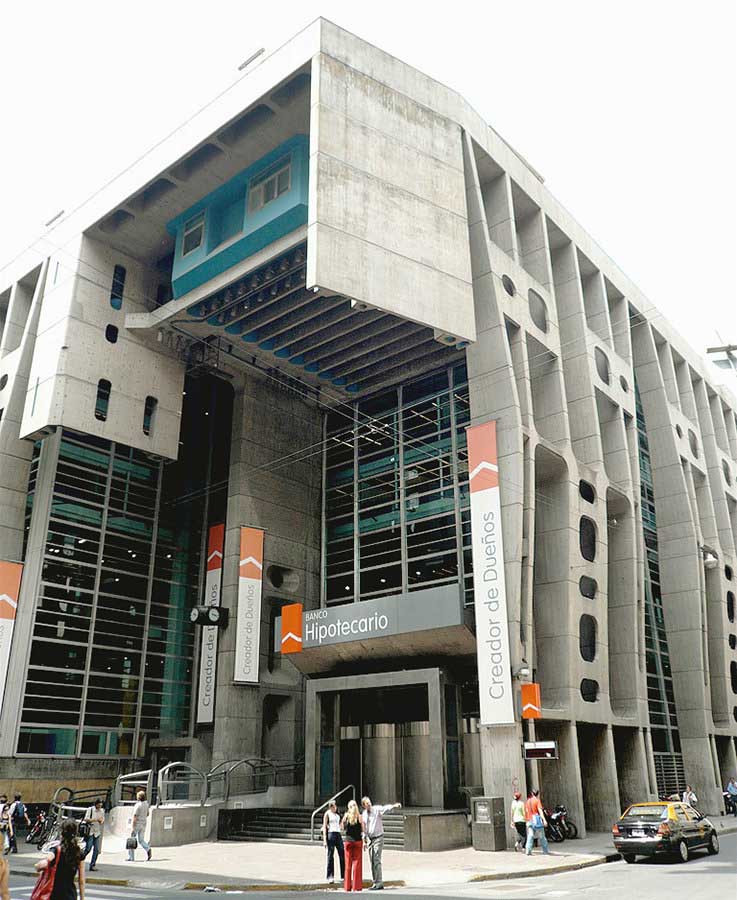 The Mortgage Bank, an example of brutalist architecture