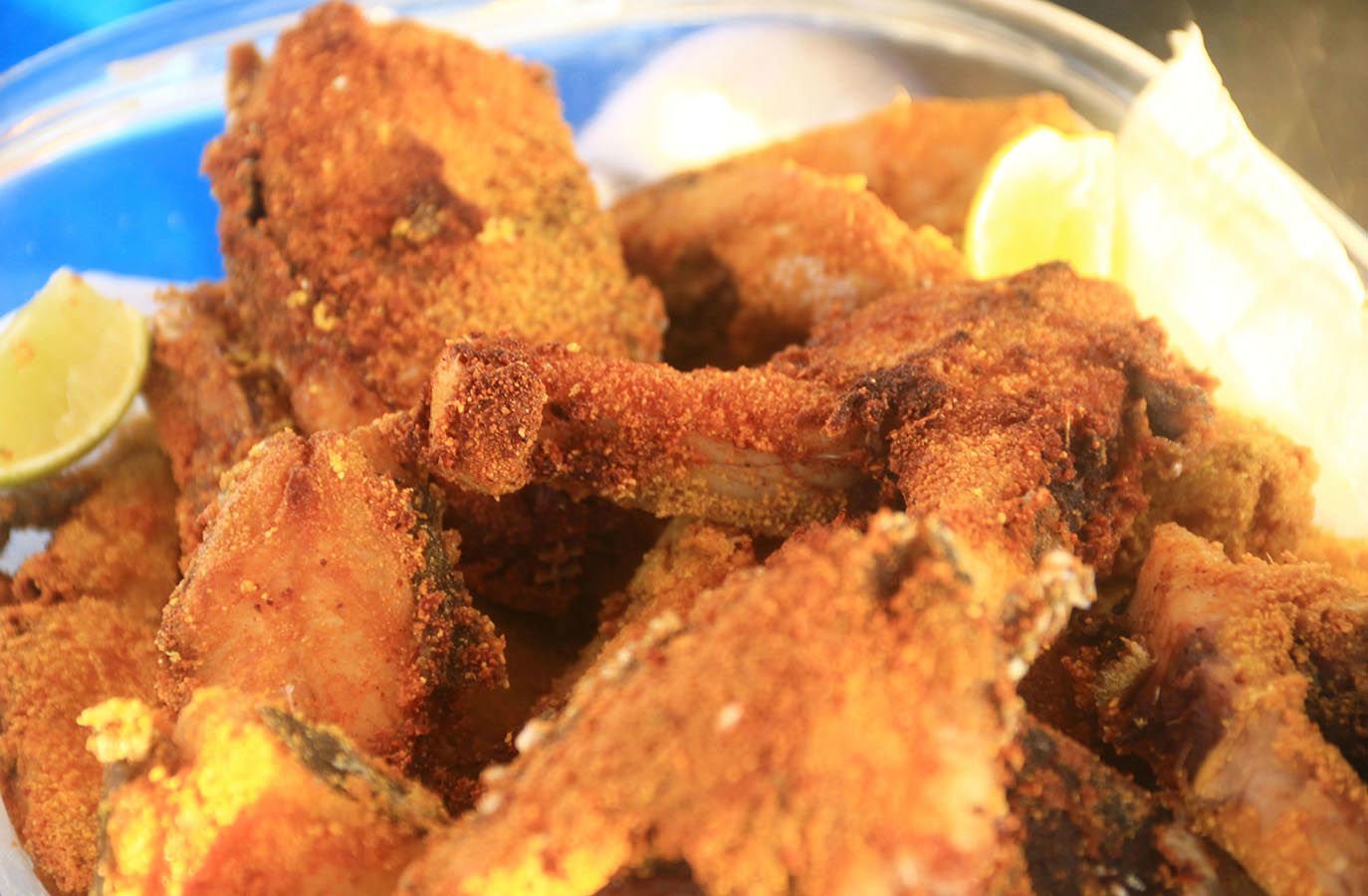 Fish supper on the boat!