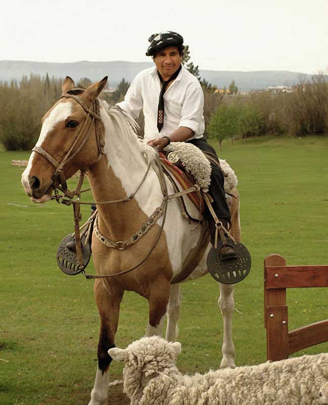 The traditional Patagonian ‘Gaucho’, our equivalent of the North American cowboy