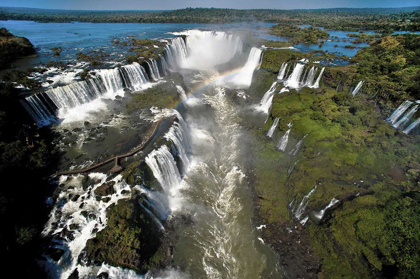 This aerial view is the only way of seeing the immense complexity of 275 falls in their entire splendor