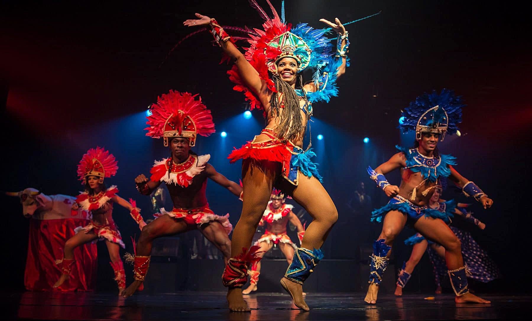 Samba dance in Carnival garb