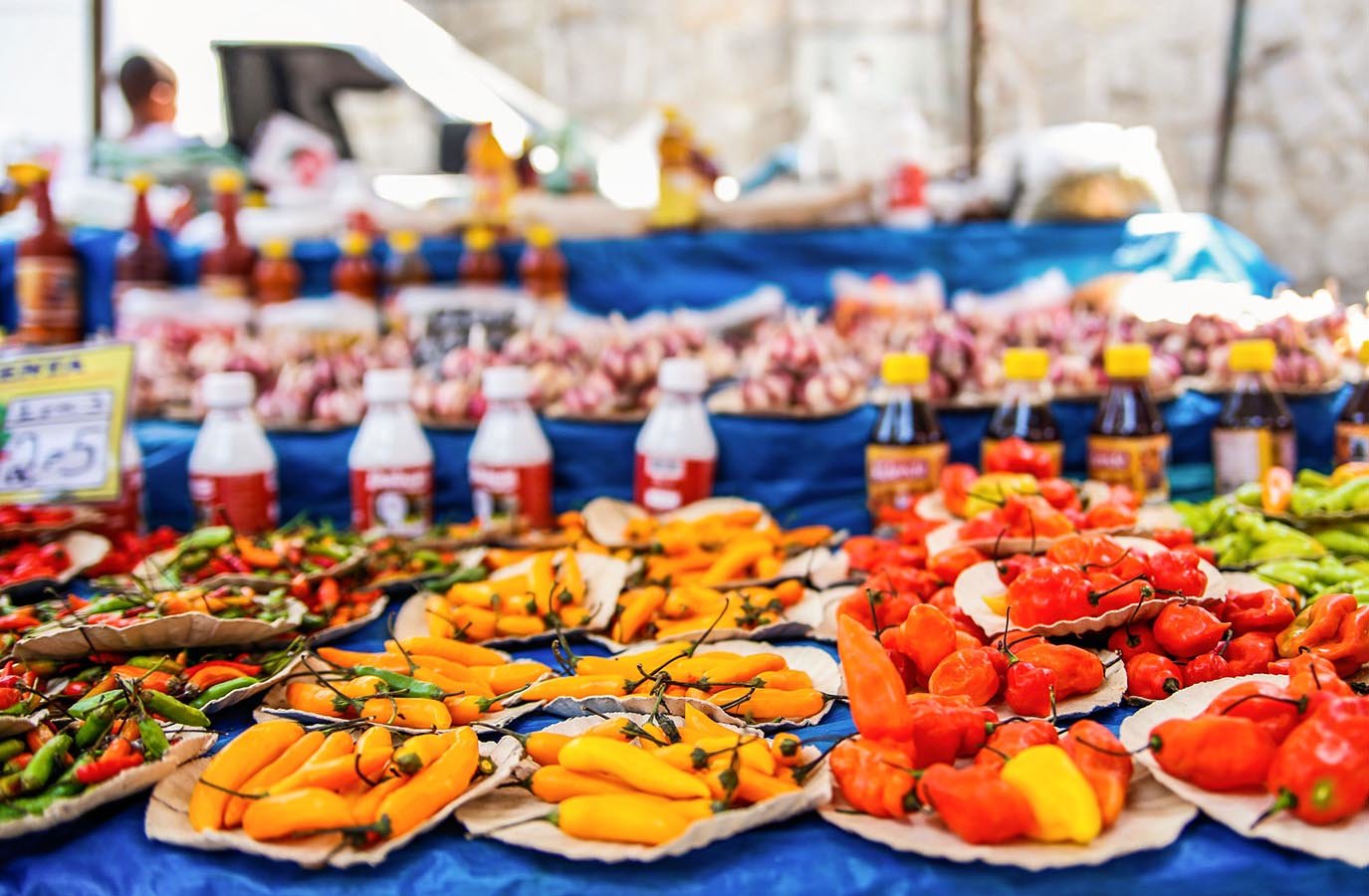 Pickles at a street fair