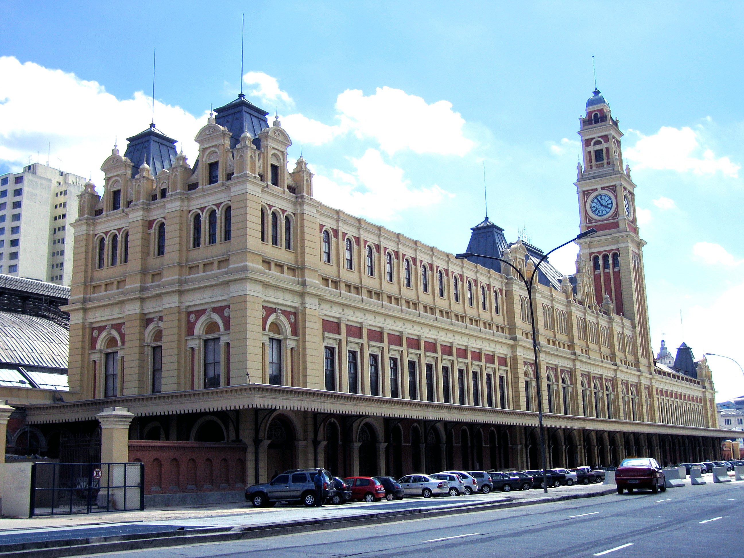 The "Luz" antique train station built in Victorian style