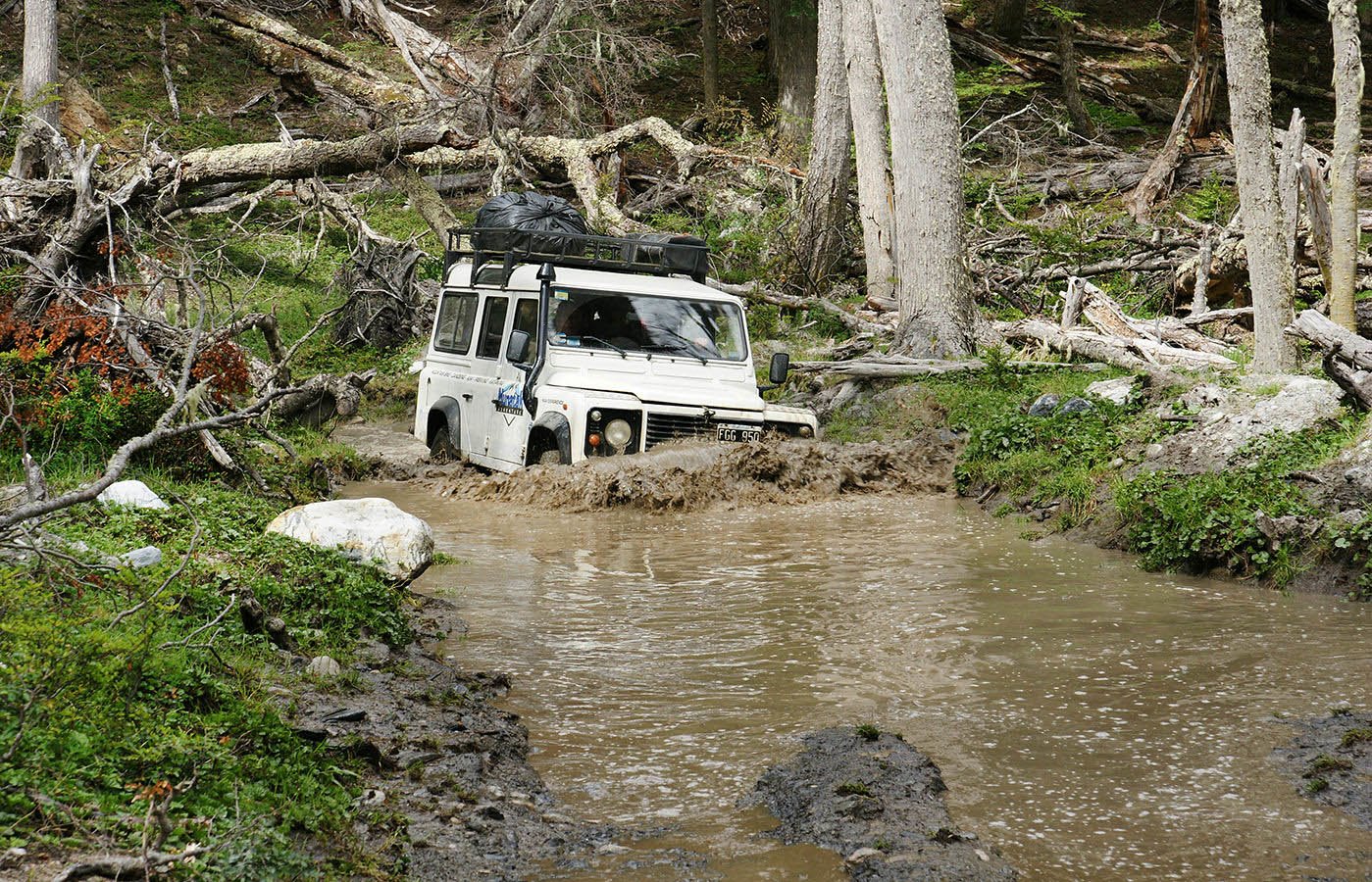Traversing water and mud, as our adventure continues