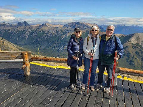 Enjoying the majestic views of Bariloche