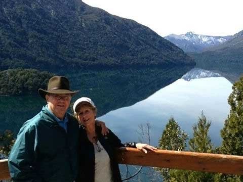 Nancy & Don enjoying breathtaking views in Bariloche (Patagonia)