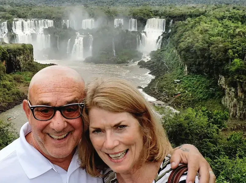 Stephen & Carol at the Iguazu Falls